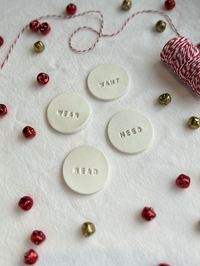 Want, Need, Read & Wear tags