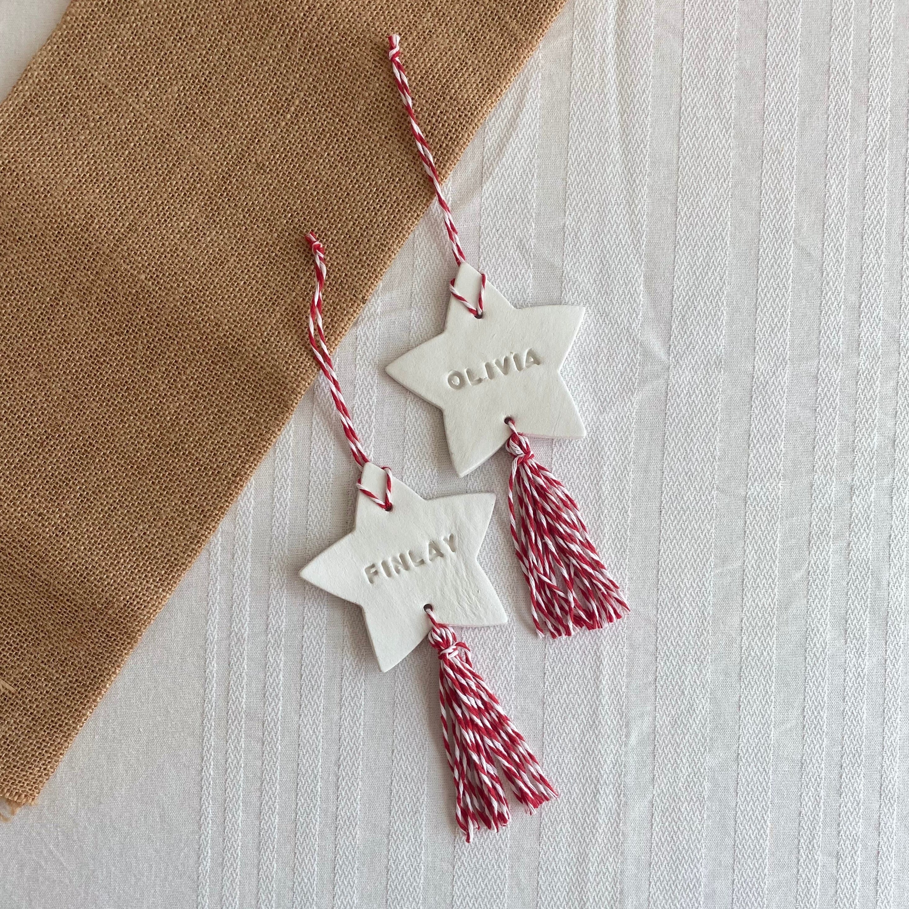 Star Tag With Tassel
