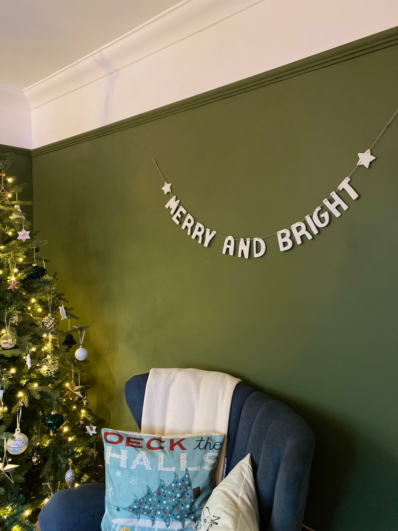 'Merry & Bright' Bunting